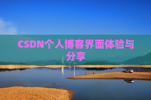CSDN个人博客界面体验与分享